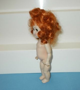 Vtg Vogue Nude Ginny Walker Doll w/Bright Red Hair Needs Hair Stylist 1950s 4