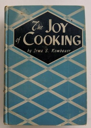 Vintage Cookbook The Joy Of Cooking 1943 By Irma Rombauer Ww2 Wartime Edition