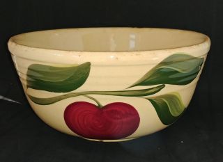 Vintage Watt Pottery Apple Mixing Bowl 7.  8 "
