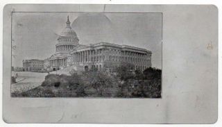 Washington Dc Us Capitol Novelty Metal Vintage Postcard Jh231339