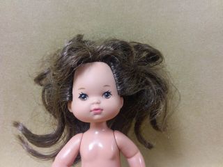 Vintage 1976 Mattel Barbie Heart Family Baby Toddler Girl Doll Brown Hair