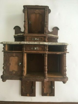 Antique Dolls House Miniature Dresser - 1800 