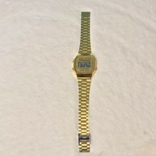Casio A168wg - 9wdf Gold Digital Wrist Watch For Men Stainless Steel Vintage