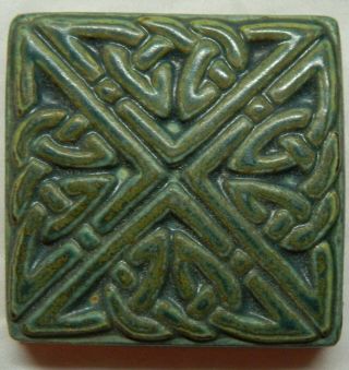Motawi Tileworks Art Tile Celtic 8 - Knot 3 " X 3 " Vintage Art Tile/retired
