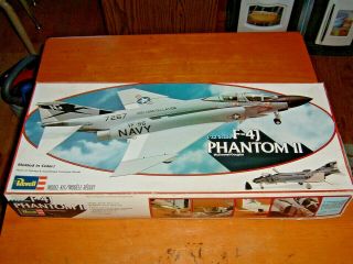 1980 Vintage 1/32 Scale Revell Model F - 4j Phantom Ii Kit 4706
