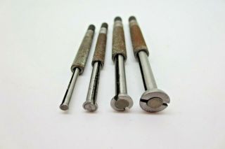 Vintage Starrett No.  S 831 E Set of 4 Small Hole Gages 2