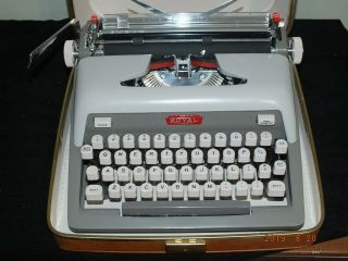 Vintage Royal Typewriter In Built In Case,  Near,  Very Little.