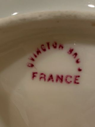 Large Vintage Limoges Gold White France Porcelain Divided Serving Tray Dish 4338 7