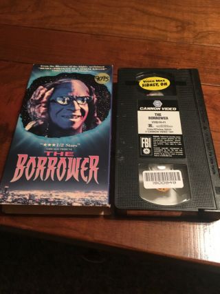 Vintage The Borrower Horror Vhs Tape Cannon Video 1991 - Rare Oop