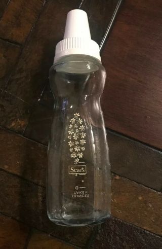 Vintage Sears Glass Baby Bottle