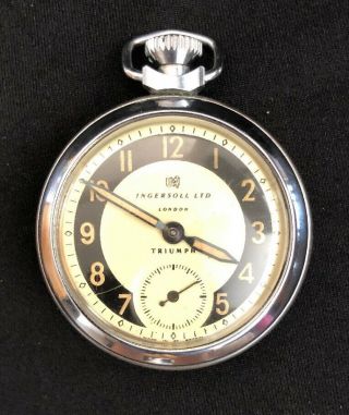 Vintage Ingersoll Triumph Pocket Watch.  Spares