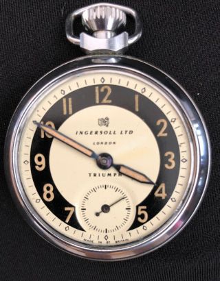 Vintage Ingersoll Triumph Pocket Watch.  Spares 4