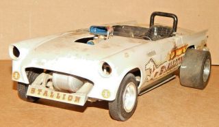 1979 BUILD 1/16? Scale 1957 Ford Funny Car? Dragster BUILT Plastic Model Car 2
