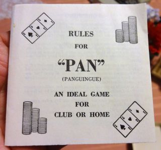 Vintage Casino Las Vegas Game Hygrade Pan Panguingue Playing Cards Instructions 2