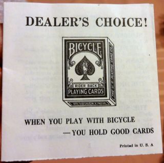 Vintage Casino Las Vegas Game Hygrade Pan Panguingue Playing Cards Instructions 3