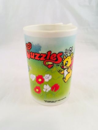 Vintage 1985 Wuzzles Plastic Cup Disney Hasbro HTF 2