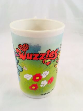 Vintage 1985 Wuzzles Plastic Cup Disney Hasbro HTF 4