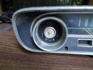 Vintage 1965 Ford Mustang Dash Gauge Cluster Instrument Panel Speedometer Bezel 3