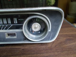 Vintage 1965 Ford Mustang Dash Gauge Cluster Instrument Panel Speedometer Bezel 4