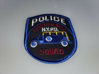 Vintage Police Patch From York Police Dept Nypd Emergency Squad