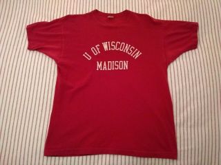 Champion Vintage U Of Wisconsin Madison T - Shirt
