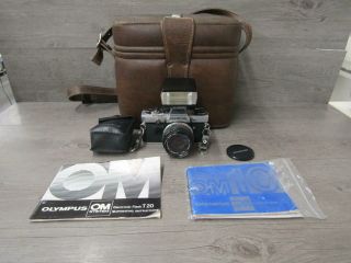 Vintage Olympus Cm10 35mm Slr Film Camera With 50mm Lens