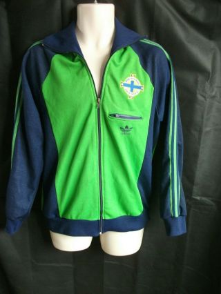 Vintage 1980 Adidas Northern Ireland Football Shirt/ Jacket
