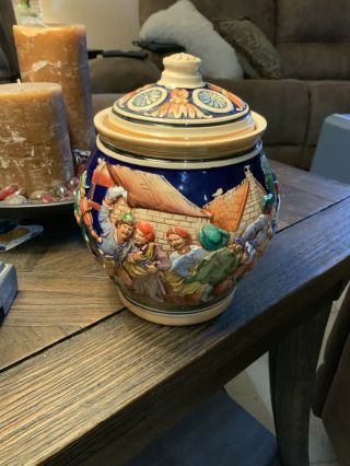 Vintage Gerz 7” Cookie Jar Made In Germany - Brilliant