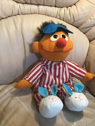 Vintage 1996 Tyco Sesame Street Plush Sing Snore Ernie Soft Toy 3