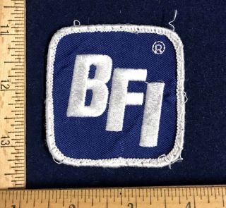 Vintage Bfi Browning - Ferris Industries Waste Uniform Patch