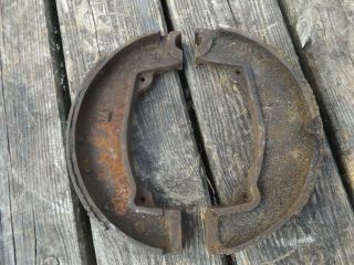 Vintage Velocette Motorcycle Cast Iron Brake Shoes 6 Inch Drum