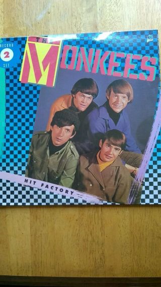 Vtg The Monkees Rare 1985 Factory 2 Vinyl Lps " Hit Factory " Nm Gatefold
