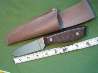 Vtg Imperial Usa Ultra Rare Htf Fixed Blade Hunting Knife & Sheath