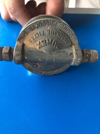 Vintage Durex Gas Gasoline Fuel Filter