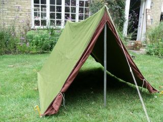 Vtg Hawley Goodall 1 man Tent 70s camping Retro canvas 60s old Ridge Nuts in May 2