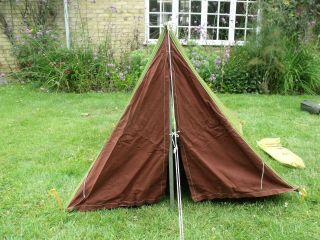 Vtg Hawley Goodall 1 man Tent 70s camping Retro canvas 60s old Ridge Nuts in May 3