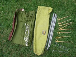 Vtg Hawley Goodall 1 man Tent 70s camping Retro canvas 60s old Ridge Nuts in May 4