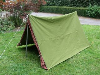 Vtg Hawley Goodall 1 man Tent 70s camping Retro canvas 60s old Ridge Nuts in May 8
