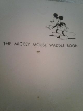 Very rare 1934 MICKEY MOUSE Waddle Book Children ' s Vintage Disneyana 6