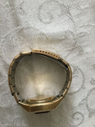 Vintage 10k Gold Filled Pulsar Time Computer Men ' s LED Digital Watch (for repair 5