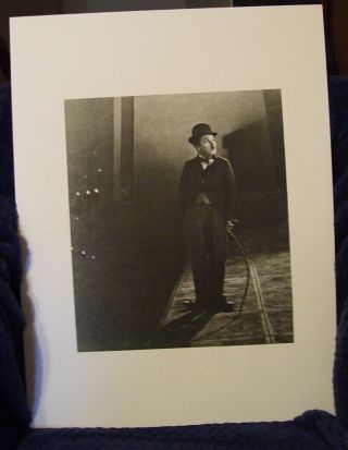 Vintage Photo Actor Comedian Charlie Chaplin As The Tramp Antique