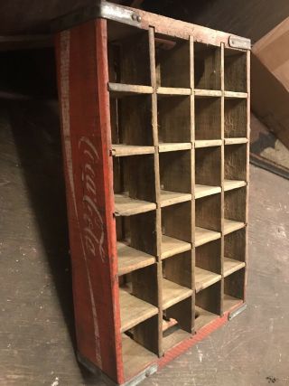 Vintage COCA - COLA 24 Bottle Wooden Crate 7