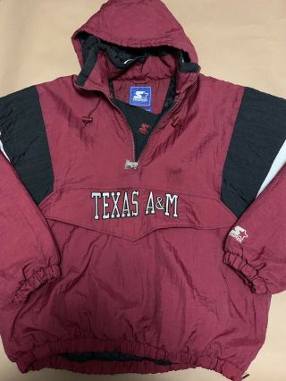 Vintage Starter Jacket Texas A&m Mens Xl.