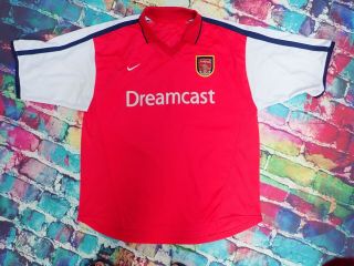 D19 Vintage Football Jersey 1999 - 00 Arsenal Home Shirt Large