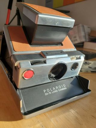 Vintage Polaroid Sx - 70 Land Camera And Guide