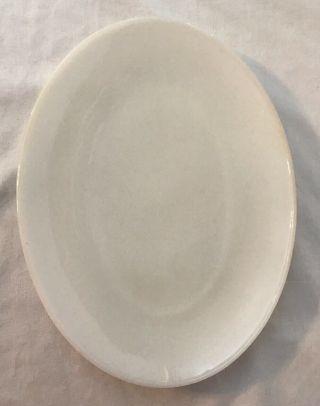 Vtg Oven Ware Fire King White Milk Glass Oval Plate Platter Number 2