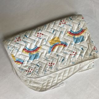 Vintage Baby Diaper Changing Pad Mat 80s Bears And Rainbows Snugabye Babies