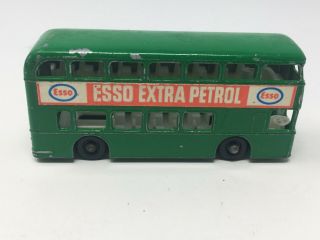 Vintage Matchbox Lesney 74 Daimler Bus Esso Extra Petrol Made In England