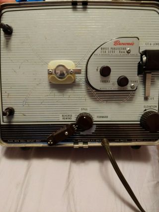 Kodak Brownie 300 8mm Movie Projector Vintage In Case Everything