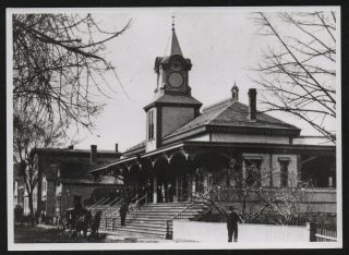 Vintage Railroad Photo 5x7 Marblehead,  Massachusetts 1875 B&m Railroad Station